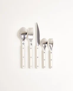 MaM x Sabre Paris Besteck 5er-Set dunkelgrün off-white
