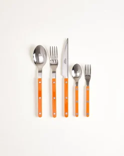 MaM x Sabre Paris Besteck 5er-Set orange off-white