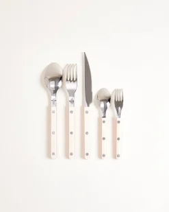 MaM x Sabre Paris Besteck 5er-Set orange off-white