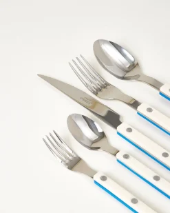 MaM x Sabre Paris Besteck 5er-Set off-white blau