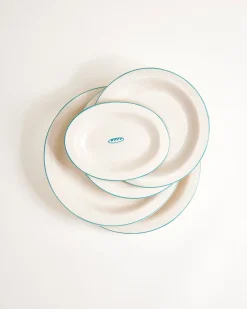 MaM x Sabre Paris Teller-Set dunkelgrün 5-teilig