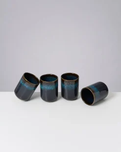 Melides Becher groß oceanblue 4er-Set