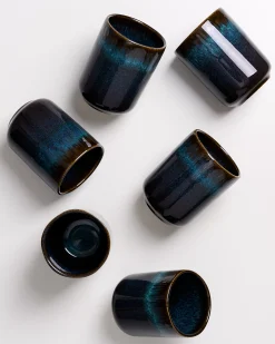 Melides Becher groß oceanblue 6er-Set