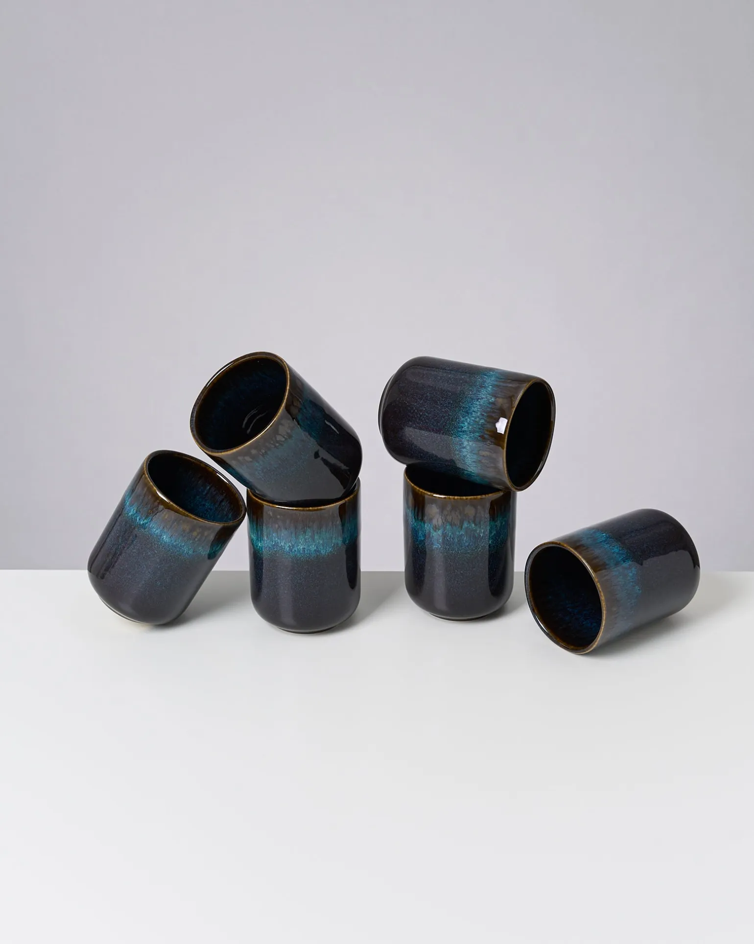 Melides Becher groß oceanblue