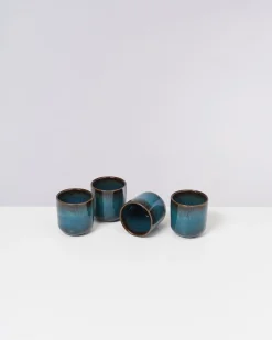 Melides Becher klein oceanblue 4er-Set