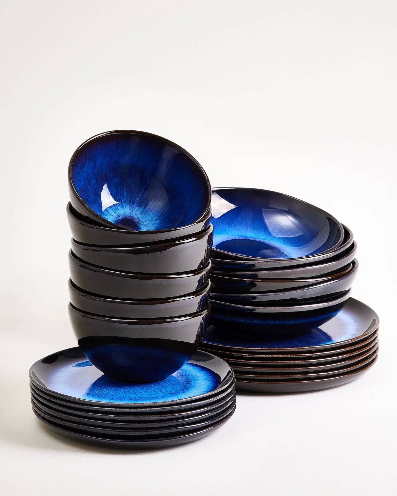 Melides Geschirr-Set deepseablue 24-teilig