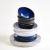 Melides Geschirr-Set deepseablue stoneblue 16-teilig