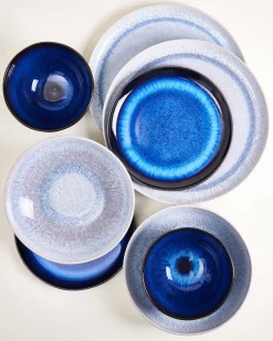 Melides Geschirr-Set deepseablue stoneblue 8-teilig
