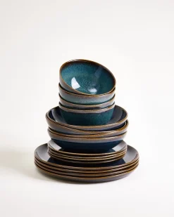 Melides Geschirr-Set oceanblue 16-teilig