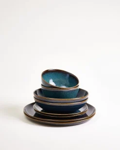 Melides Geschirr-Set oceanblue 8-teilig