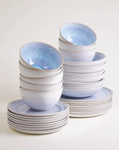 Melides Geschirr-Set stoneblue 32-teilig