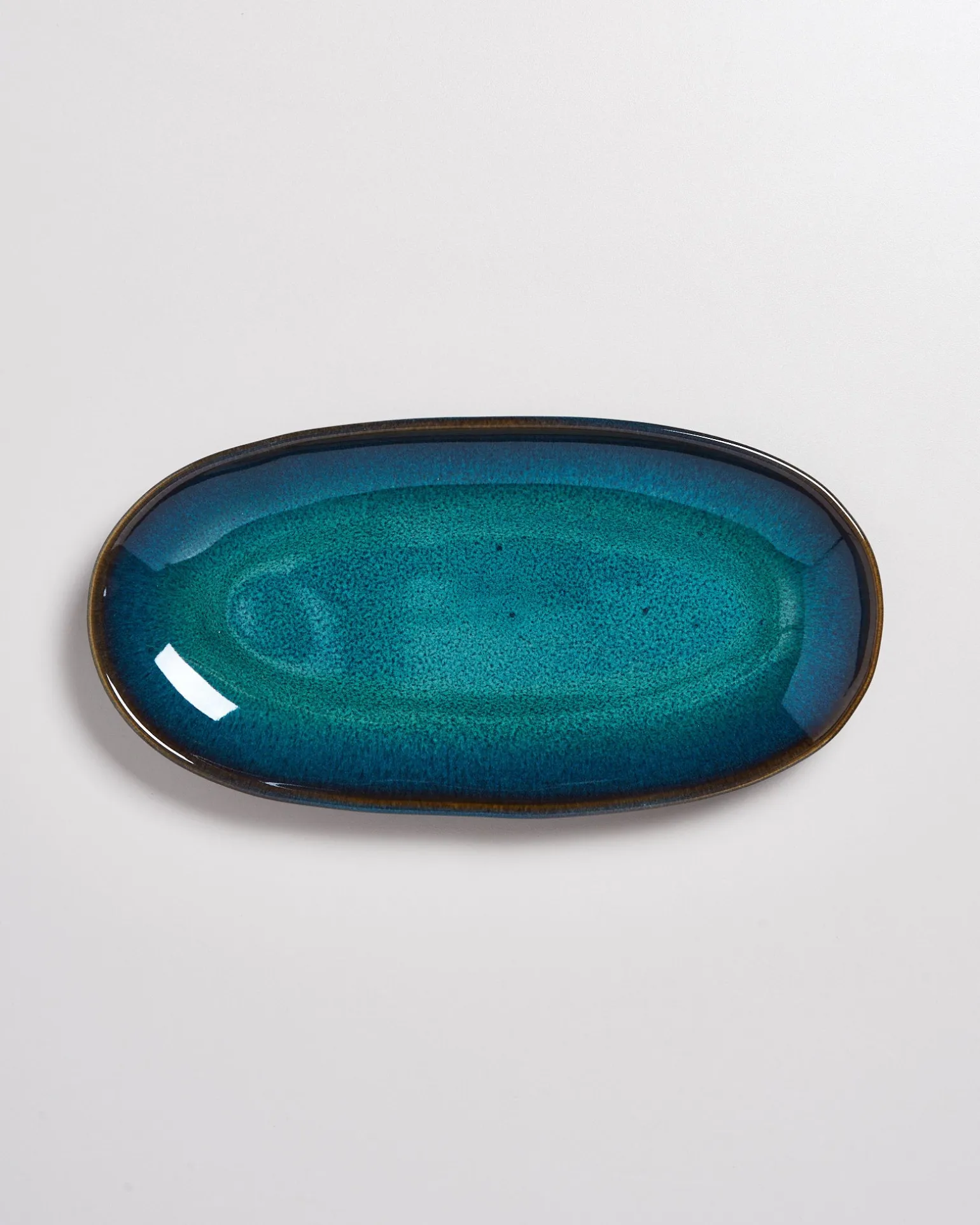 Melides Servierplatte L oceanblue