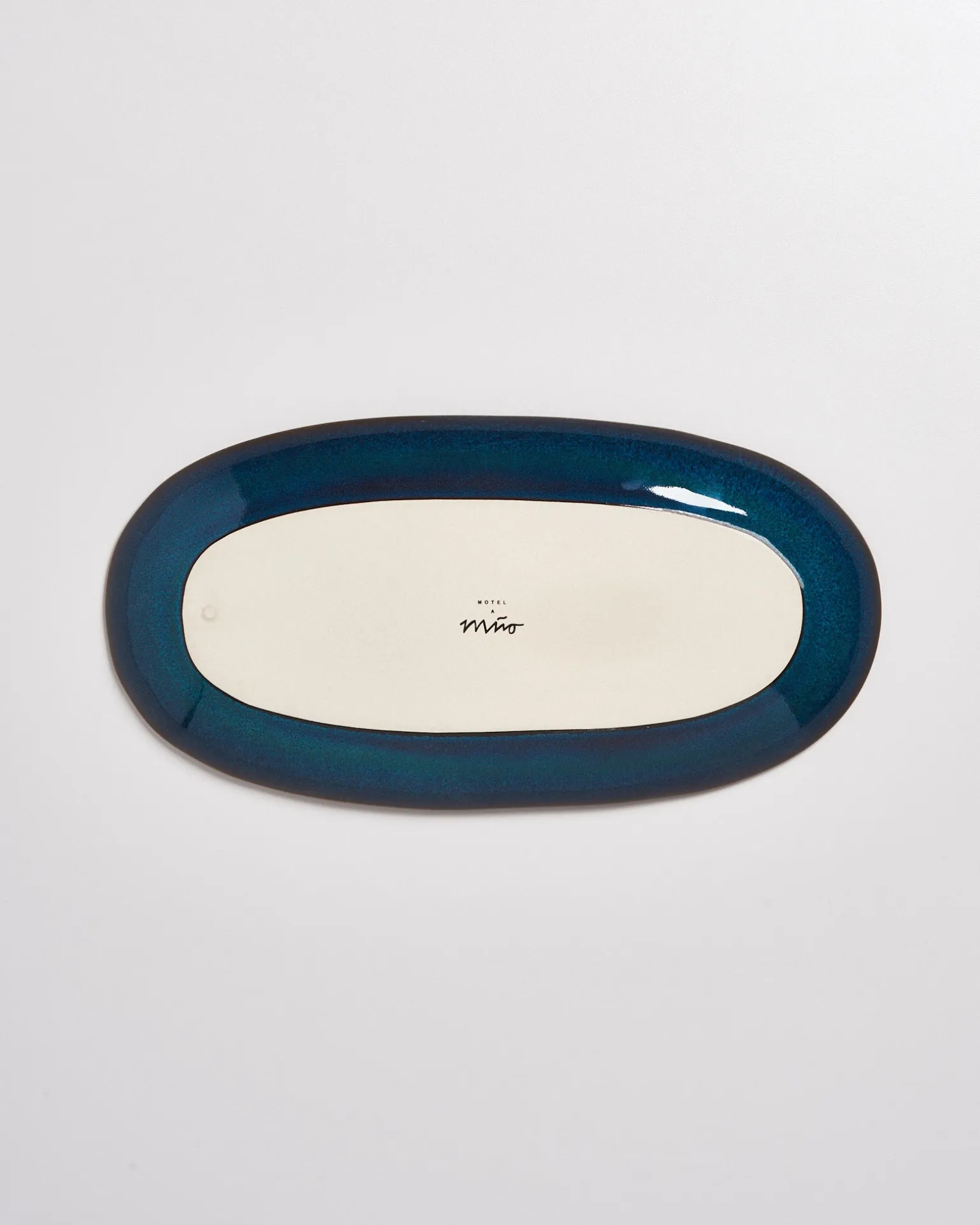Melides Servierplatte L oceanblue