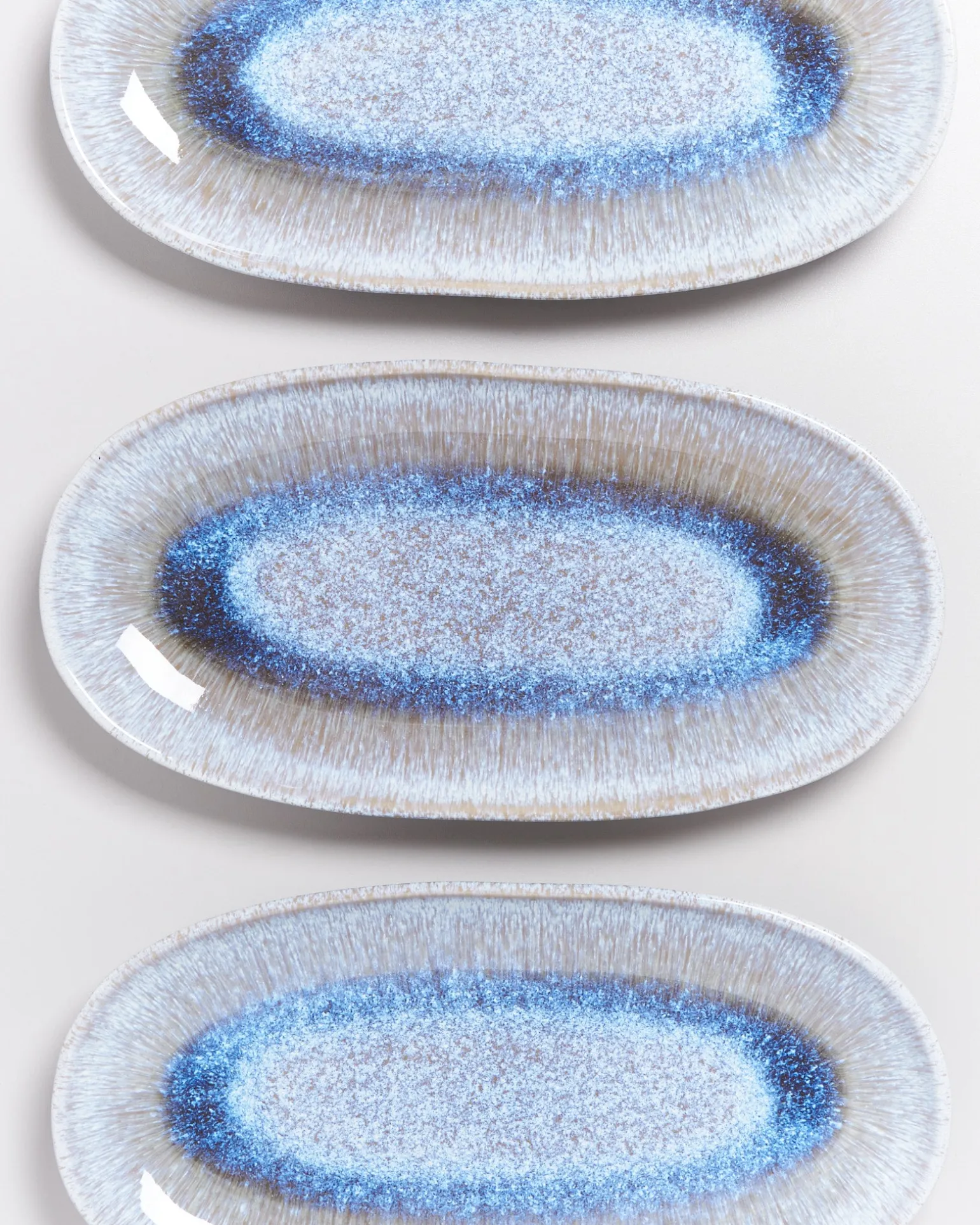 Melides Servierplatte L stoneblue