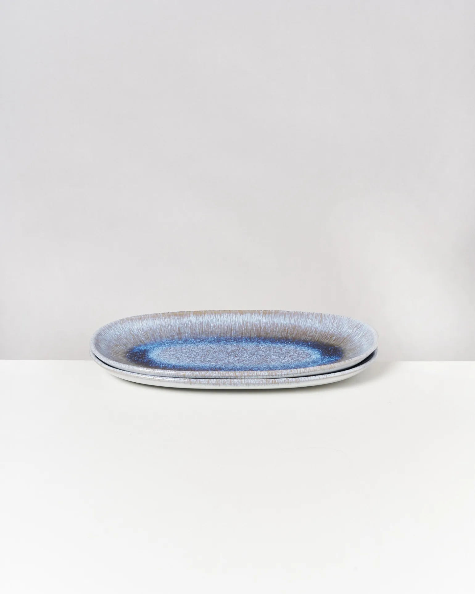 Melides Servierplatte L stoneblue