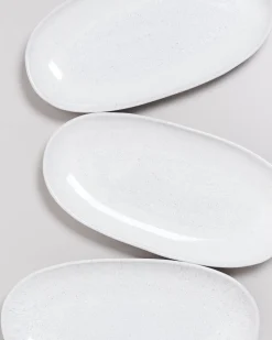 Melides Servierplatte L white