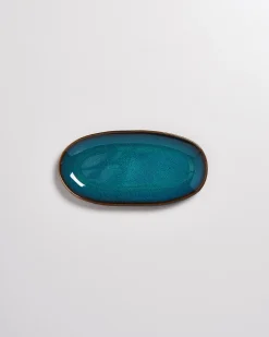 Melides Servierplatte M oceanblue