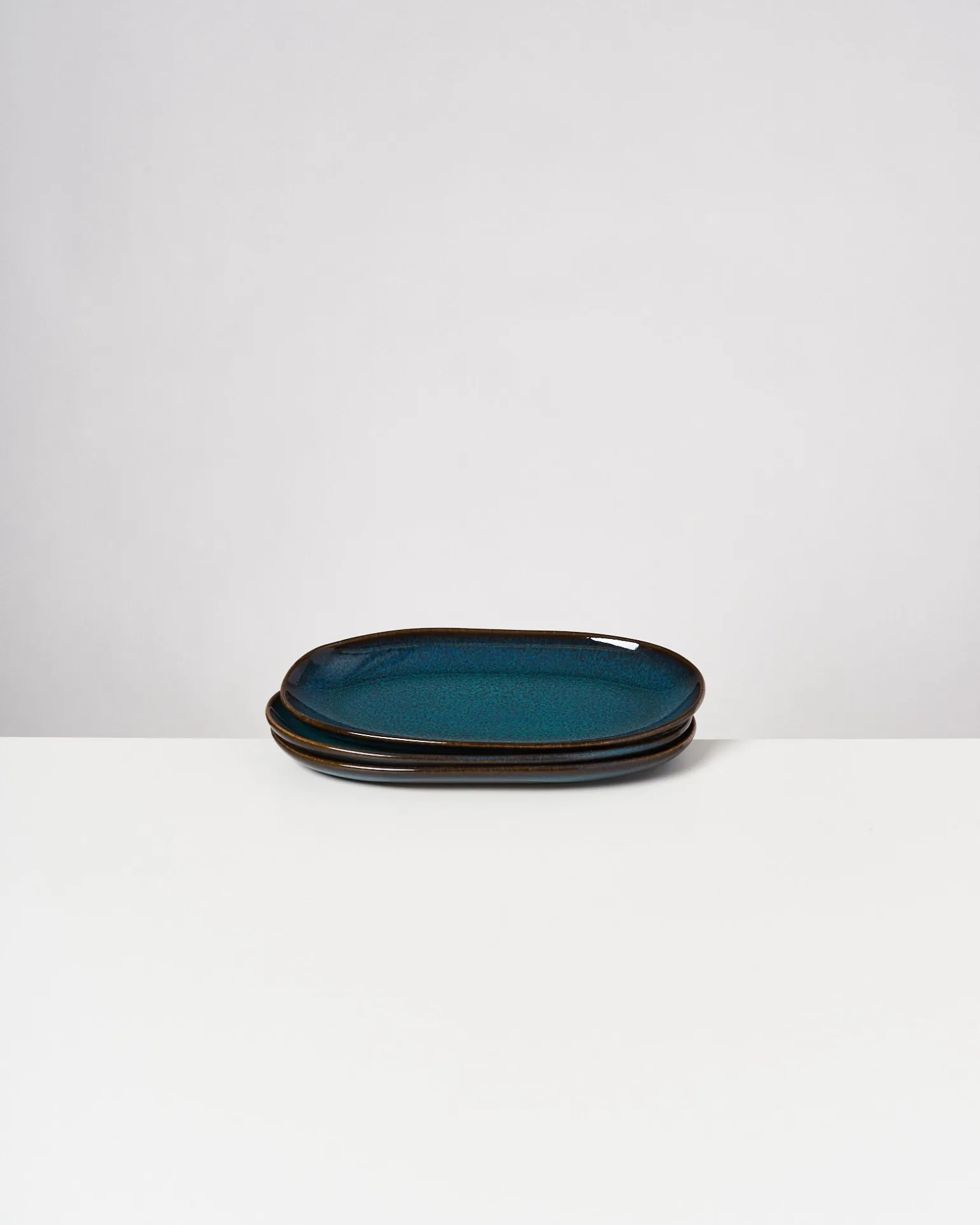 Melides Servierplatte M oceanblue