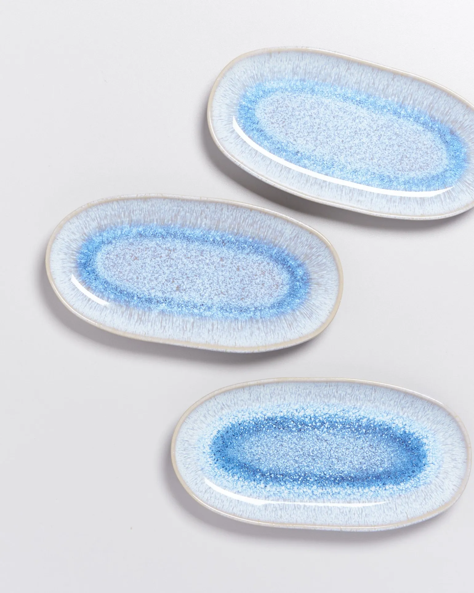 Melides Servierplatte M stoneblue
