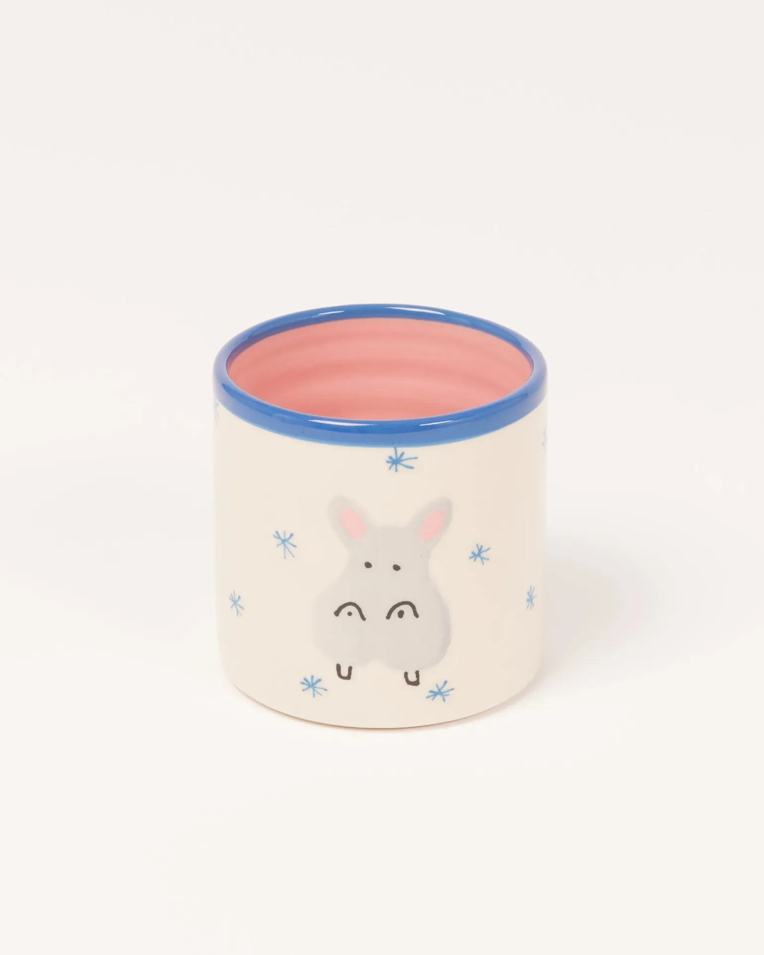 Miio Miini Becher groß Hippo weiß blau