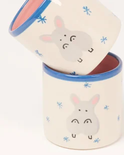 Miio Miini Becher groß Hippo weiß blau