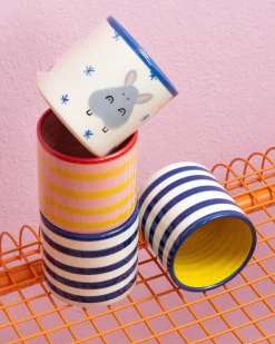 Miio Miini Becher groß Hippo weiß blau