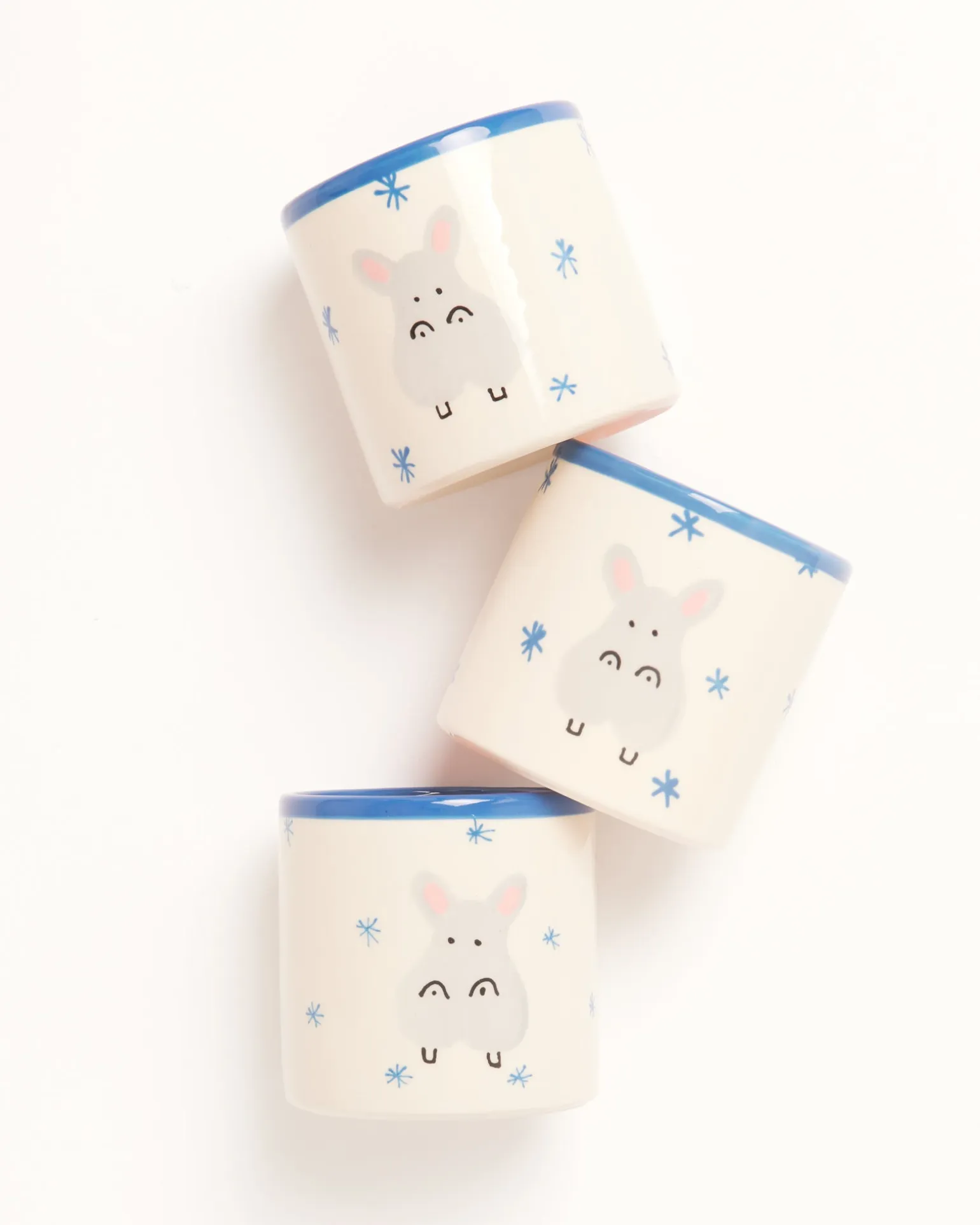 Miio Miini Becher groß Hippo weiß blau