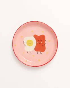 Miio Miini Geschirr-Set rosa rot 3-teilig