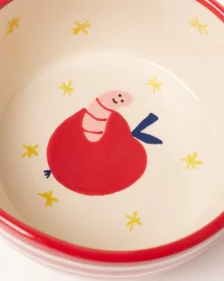 Miio Miini Müslischale Tasty weiß rot