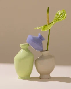 Mino Vase 3er-Set cornflower sand lime