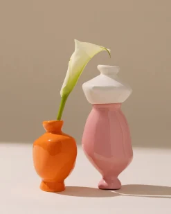 Mino Vase 3er-Set sand orange rosa