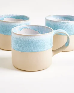 Nódoa Tasse groß dipped hellblau 4er-Set