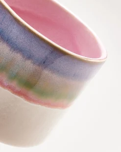 Nódoa Tasse groß dipped rosa blau