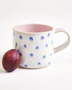 Nódoa Tasse groß gepunktet rosa blau