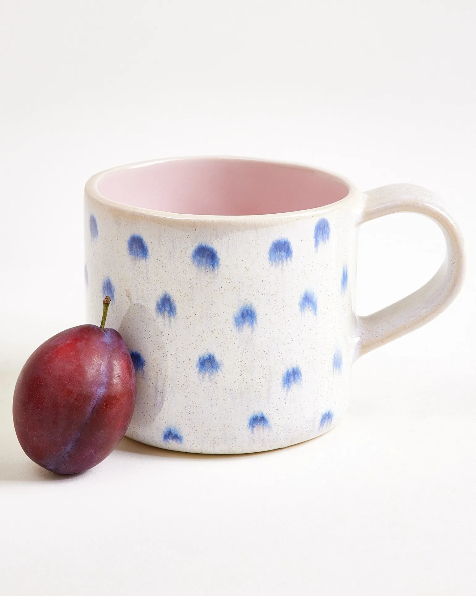 Nódoa Tasse groß gepunktet rosa blau