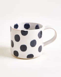Nódoa Tasse groß gepunktet schwarz