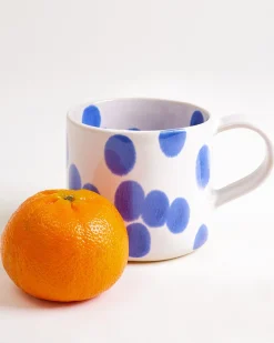 Nódoa Tasse groß gepunktet blau