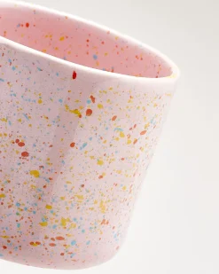 Nódoa Tasse groß gesprenkelt rosa