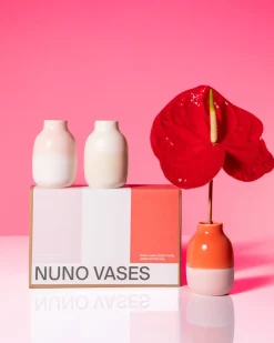 Nuno Vase 3er-Set rosa sand coral