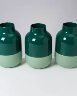 Nuno Vase L dunkelgrün salbei