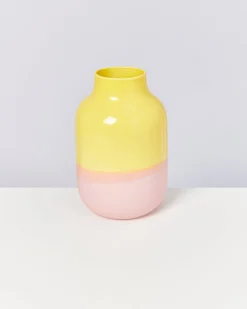 Nuno Vase L gelb rosé