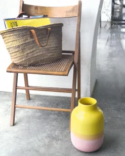 Nuno Vase L gelb rosé