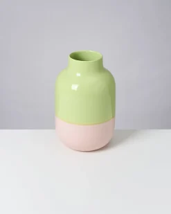 Nuno Vase L lime rosé