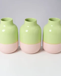 Nuno Vase L lime rosé