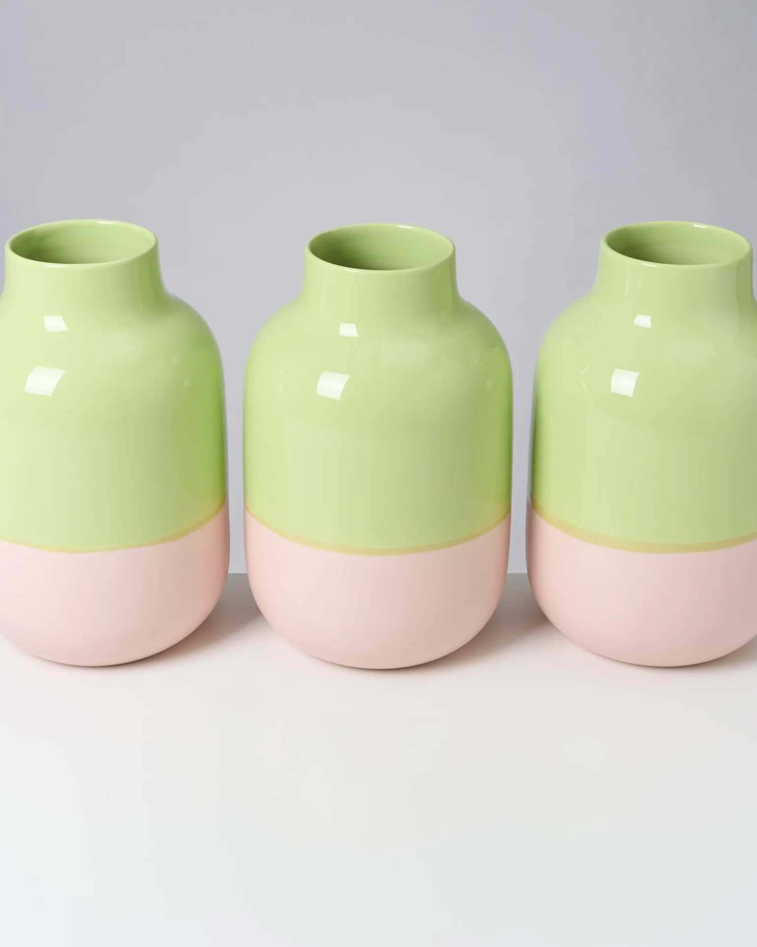 Nuno Vase L lime rosé