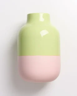 Nuno Vase L lime rosé
