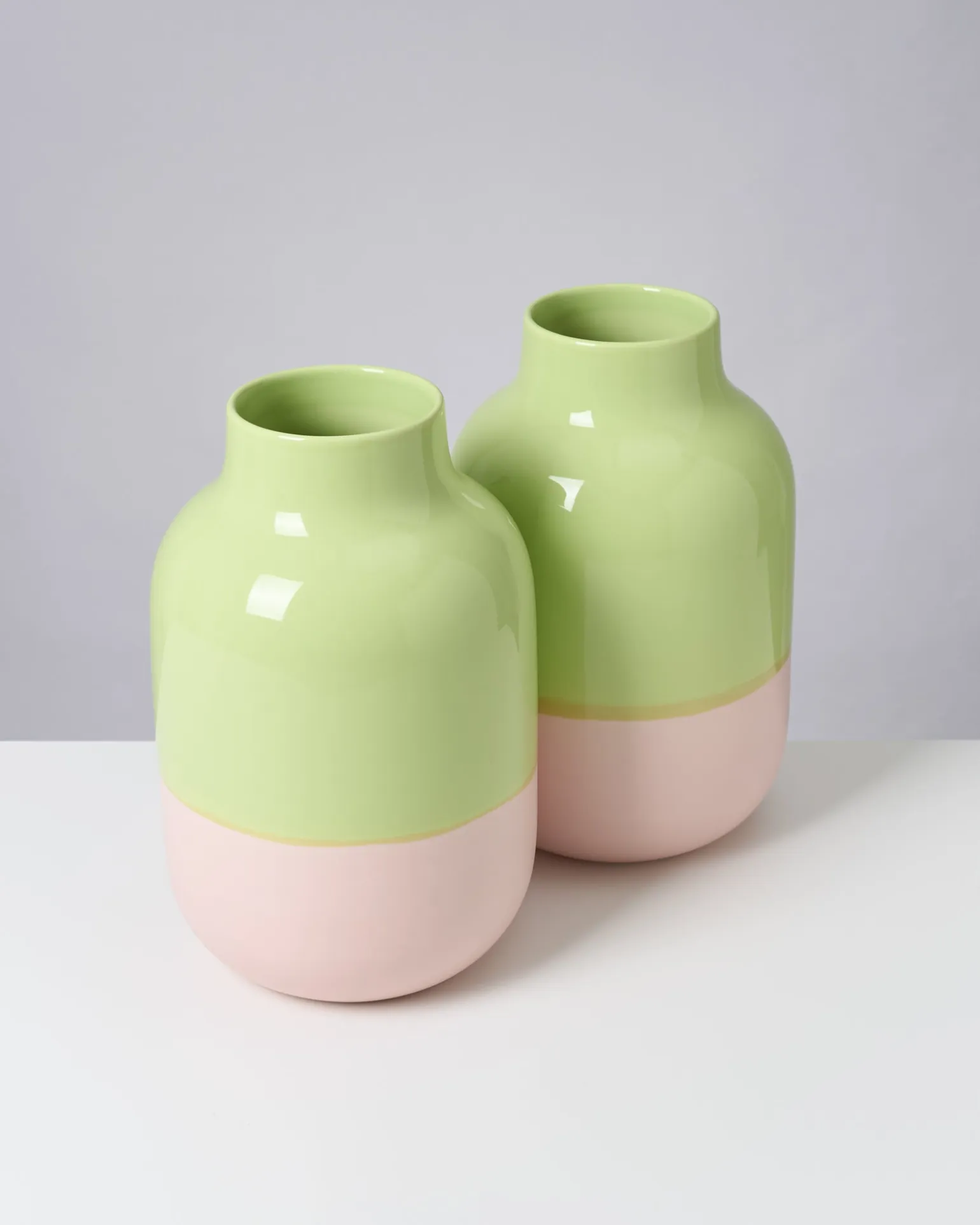 Nuno Vase L lime rosé