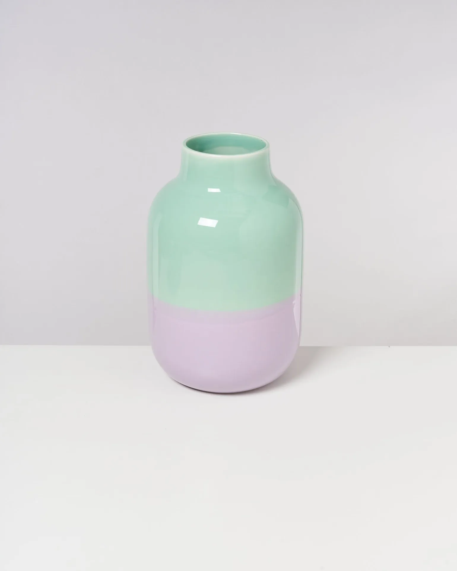 Nuno Vase L mint lila