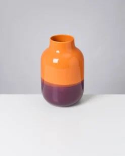 Nuno Vase L orange lila