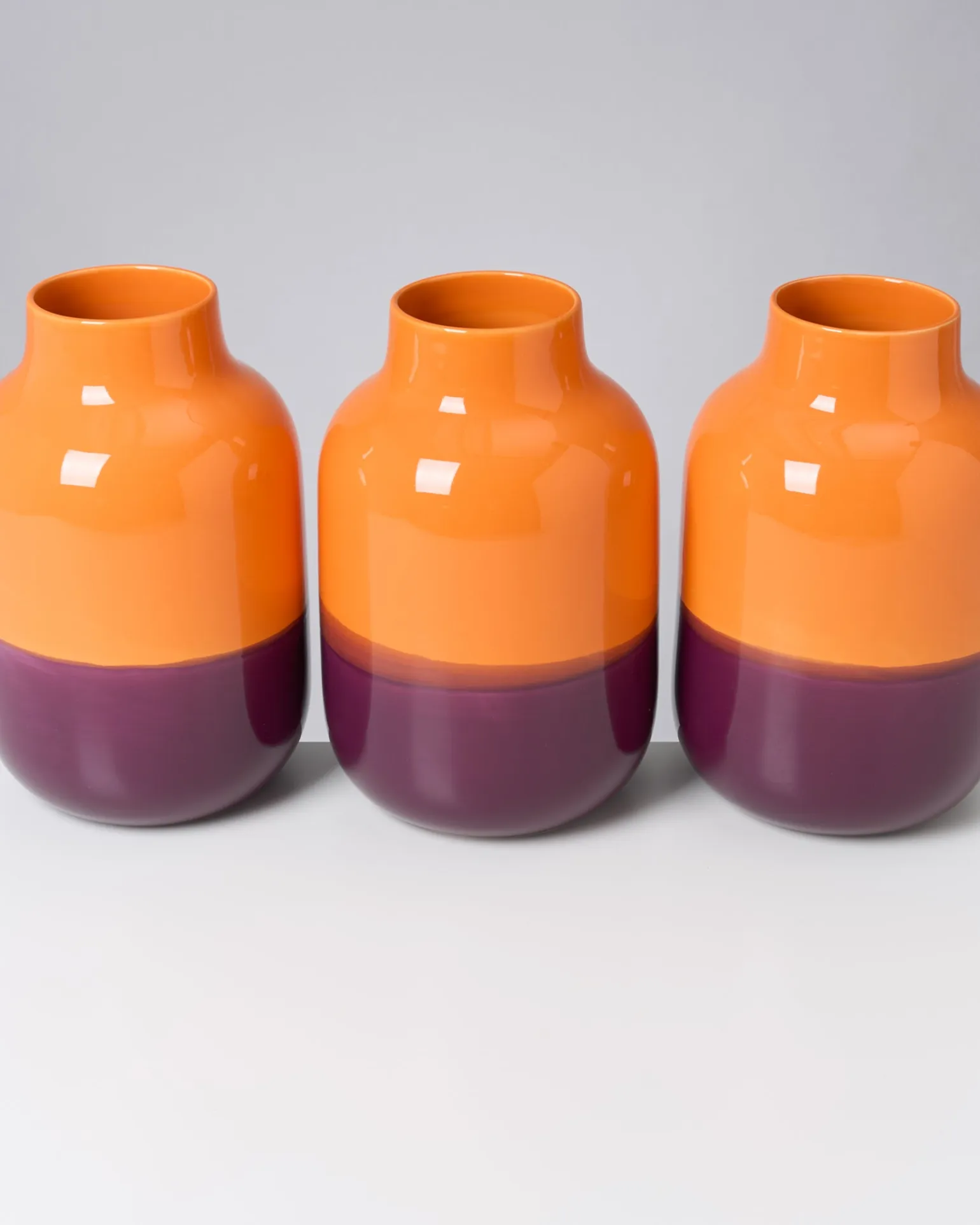 Nuno Vase L orange lila